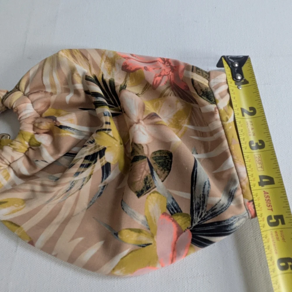 TIME AND TRU Women's 2-PC Floral Bikini Set Top And High Waist Bottom Sz XL - Picture 10 of 13